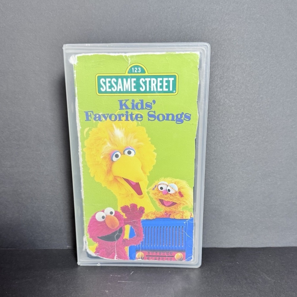 Sesame Street Kid's Favorite Songs Sony Wonder‎ VHS